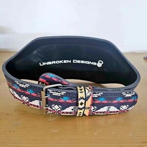 Unbroken Designs weightlifting belt.